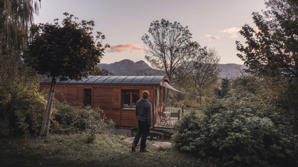 Vacances de Noël insolite en roulotte dans la Drôme