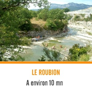 Baignade dans la rivière Roubion Francillon Mornans Vallée du Roubion