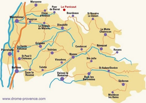 Carte Drôme Provençale