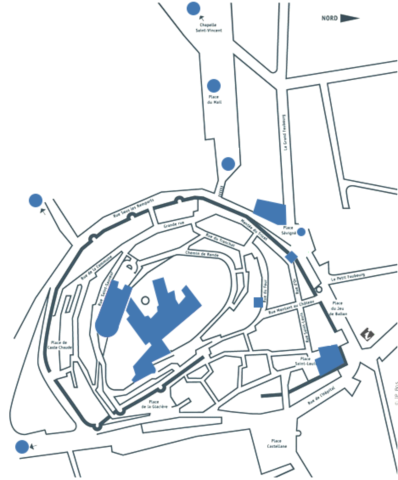 Plan du Village de Grignan Drôme